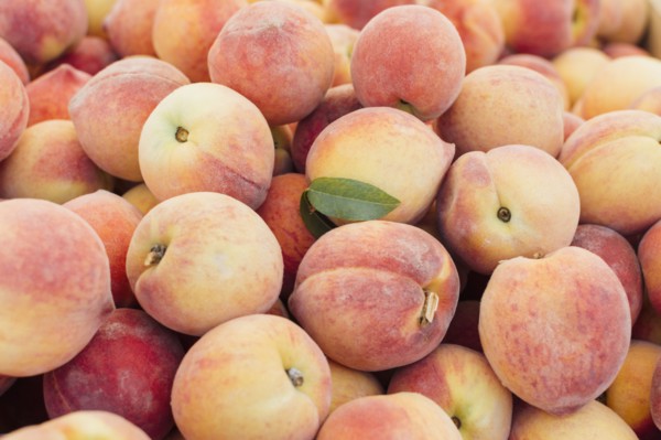 Heap of peaches