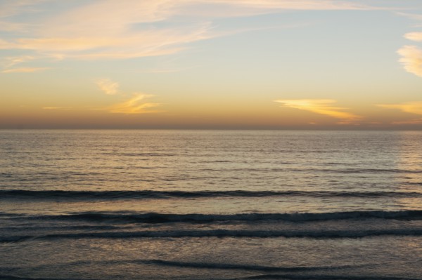 Scenic seascape at sunset
