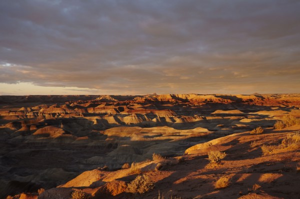 Little Painted Desert at sunset