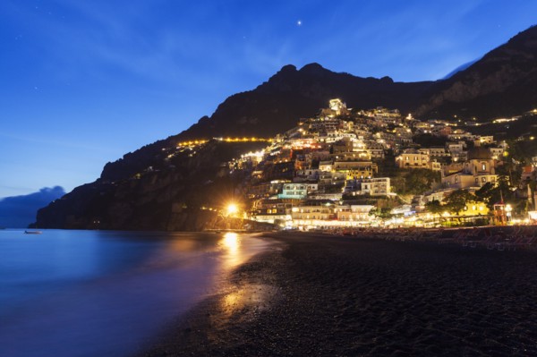 Town at night