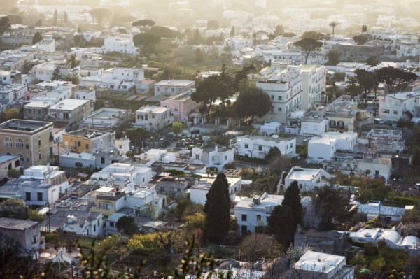 Elevated view of town