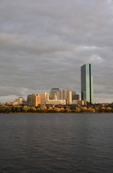 View of buildings along Charles River