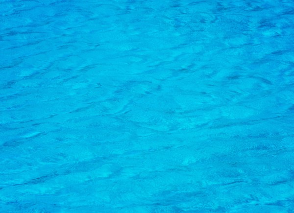 Rippled water in swimming pool