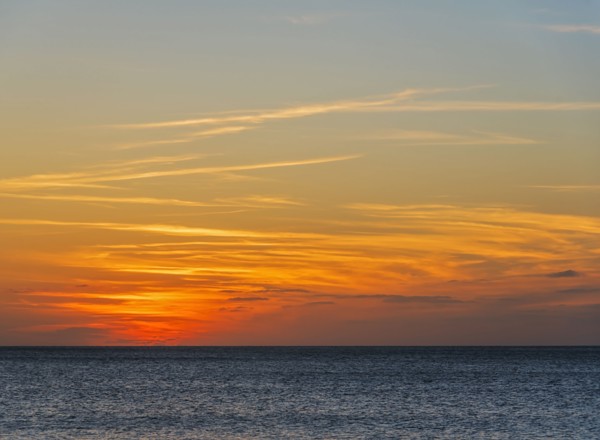 Seascape at sunset