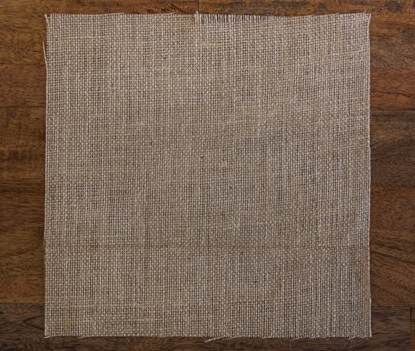 Textile on wooden table