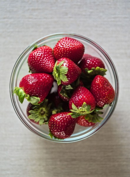 Strawberries in bowl