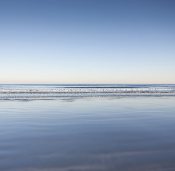 Seascape with blue sky