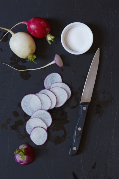 Ingredients for radish dip