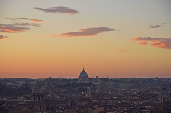 Cityscape at sunset