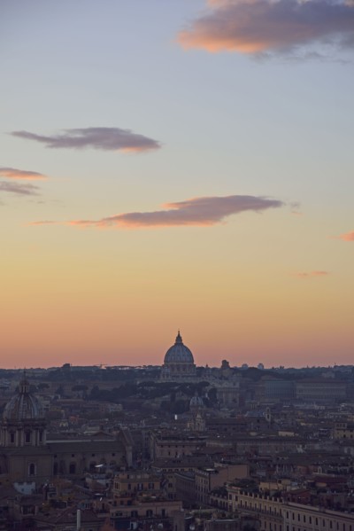 Cityscape at sunset