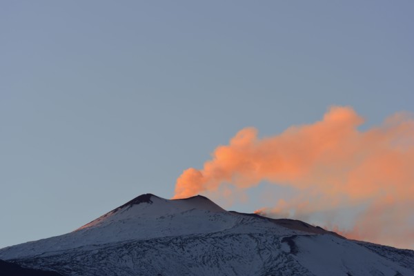 Smoke above Mt Etna