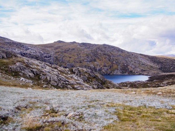 Lake in mountain valley