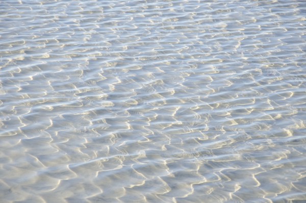 Sunlight reflecting on tidal pool