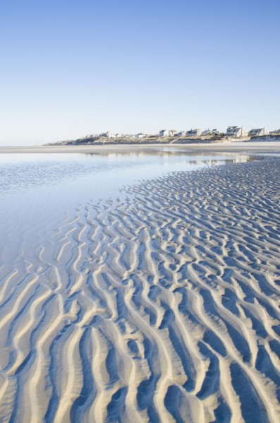 Ripples on sandy beach at Cape Cod