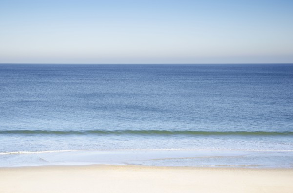 Tranquil seascape with Nauset Beach at Cape Cod