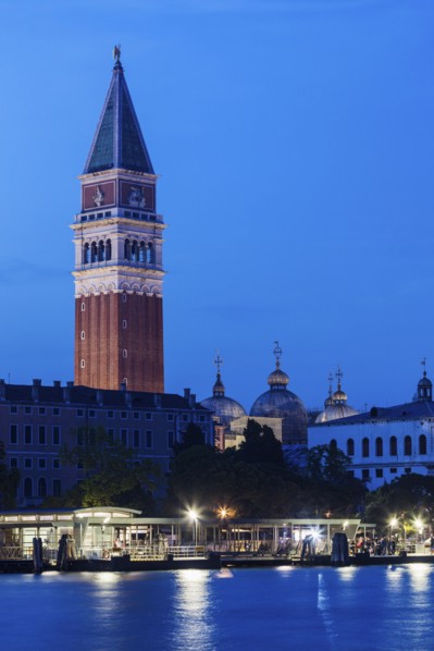 St Mark's Campanile and Basilica in Venice Venice, Veneto, Italy
