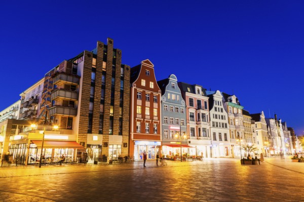 Architecture of Old Town in Rostock Rostock, Mecklenburg-Vorpommern, Germany