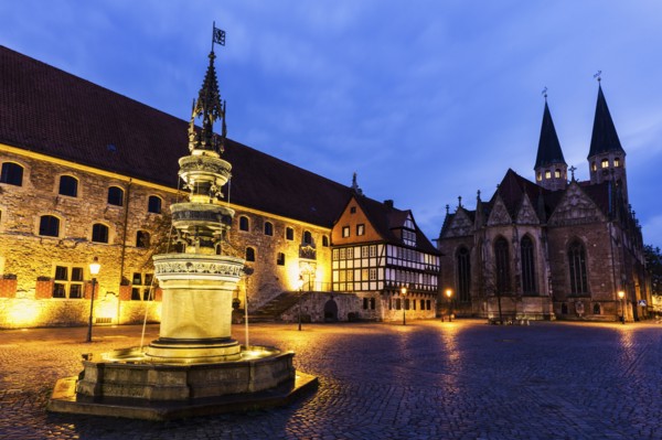 Fountain on Altstadtmarkt in Braunschweig Braunschweig (Brunswick), Lower Saxony, Germany