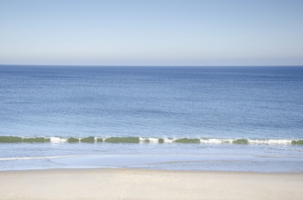 Massachusetts, Orleans, Nauset Beach and sea