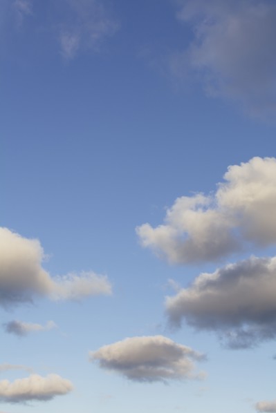 Clouds in blue sky