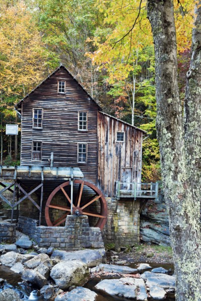 West Virginia, Babcock State Park, Old wooden mill