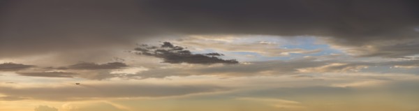 Dramatic sunset sky.