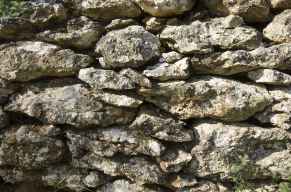 Rough texture of stone wall