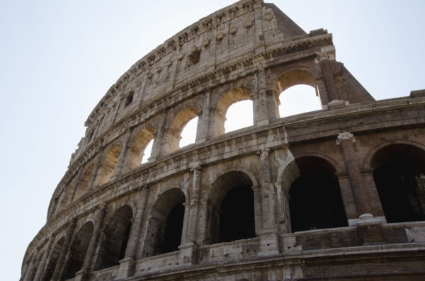 Italy, Rome, Clear sky over Colosseum