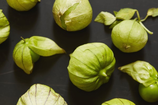 Raw tomatillos