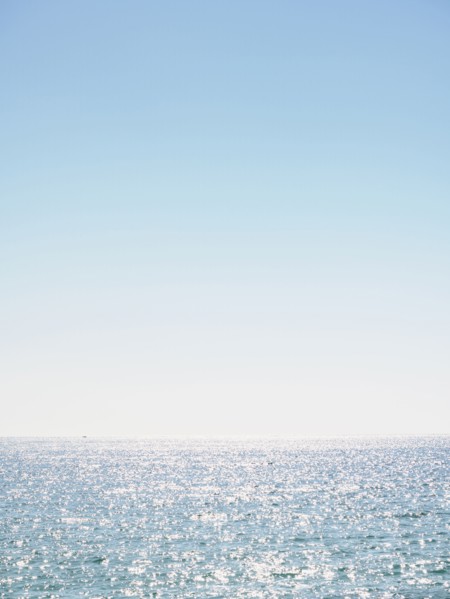 Clear sky above ocean
