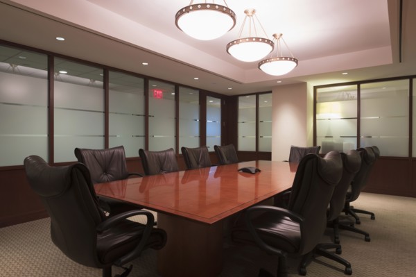 Empty conference room.