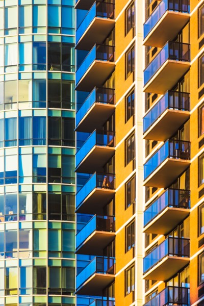 USA, New York, High residential buildings