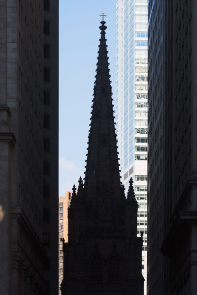 USA, New York State, New York City, Trinity church