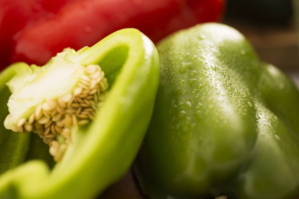Close-up of green bell pepper