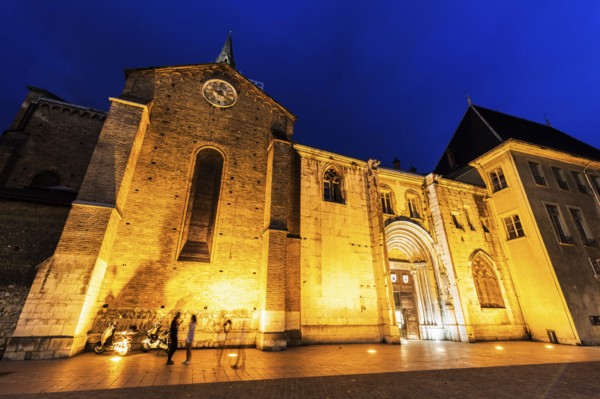 France, Auvergne-Rhone-Alpes, Grenoble, Collegiate Church of Saint-Andre on Place of St Andre