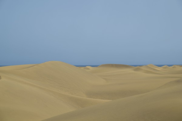 Spain, Gran Canaria, Maspalomas, Desert on sunny day