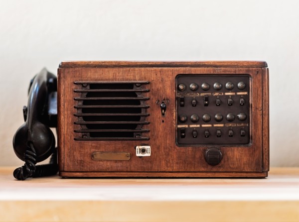 Vintage phone, studio shot