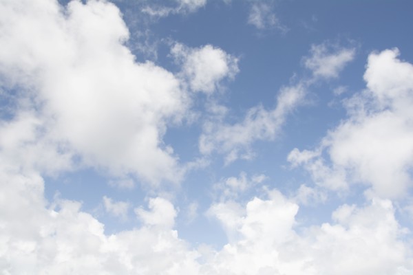 Cumulus cloudscape