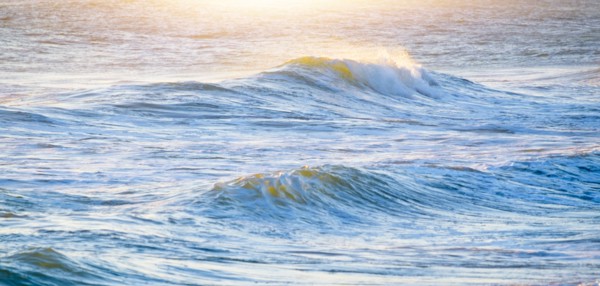 USA, Florida, Miami, Waves splashing in Atlantic Ocean