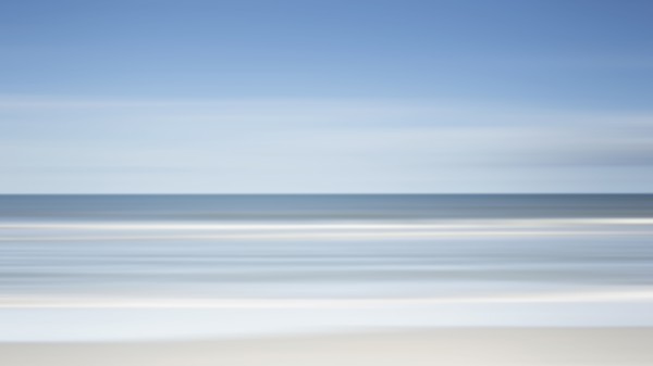 Blue sky above sea