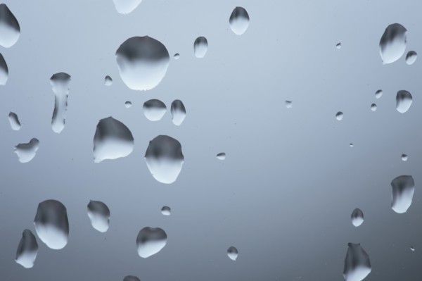 Drops on glass