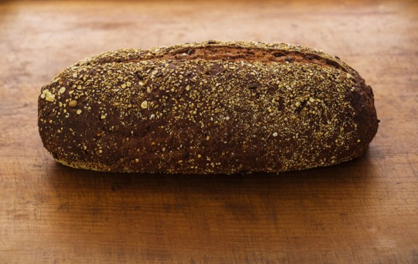 Bread on wooden table