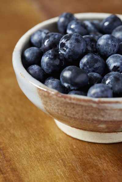 Bowl of blueberries