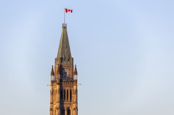 Canada, Ontario, Ottawa, Peace Tower against clear sky