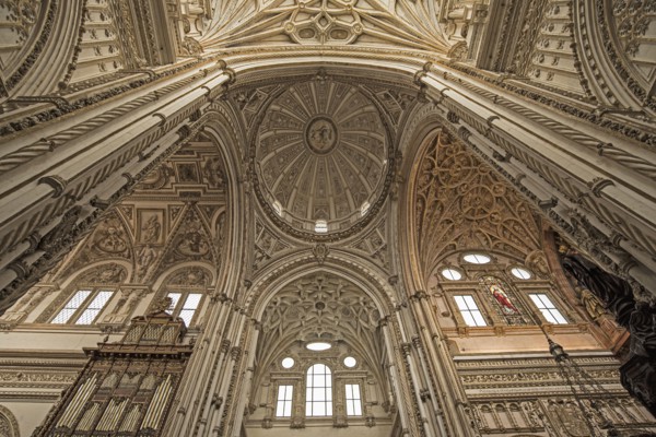 Spain, Andalusia, Cordoba, Interior of Great Mosque of Córdoba