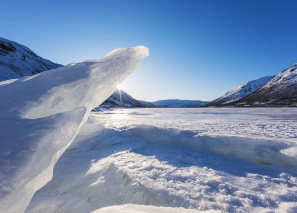 Polar landscape in Tromso, Norway