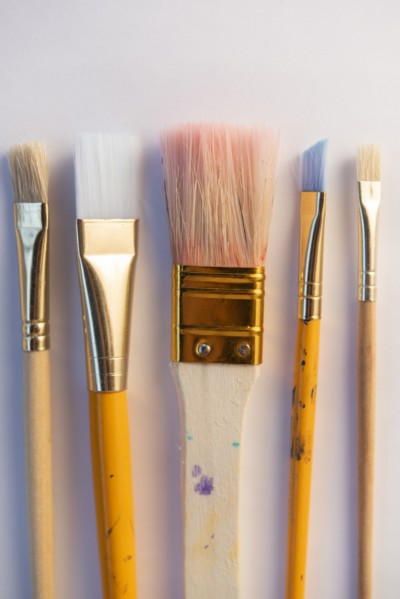 Assorted paintbrushes