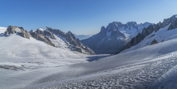 Mer de Glace in Mont Blanc massif, France