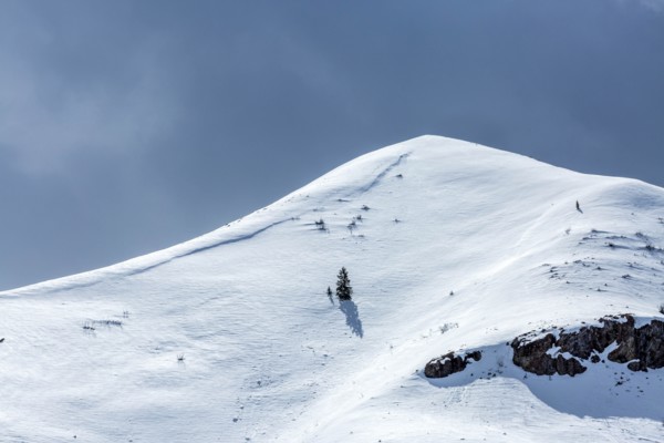 Snow capped mountain in Picabo, Idaho