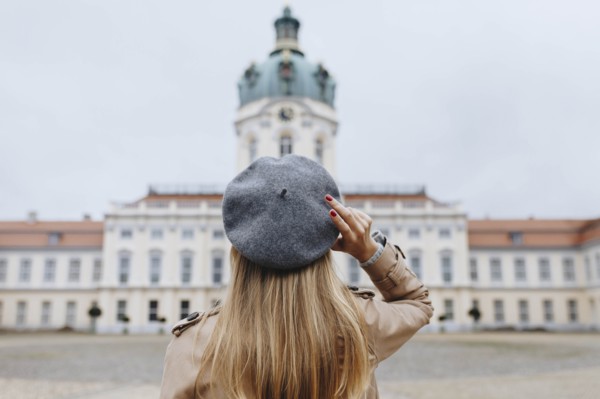 Young woman by Charlottenburg Palace